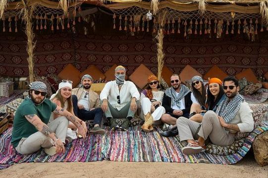 Türk oyuncular Mısırda çöl safarisi yaptı