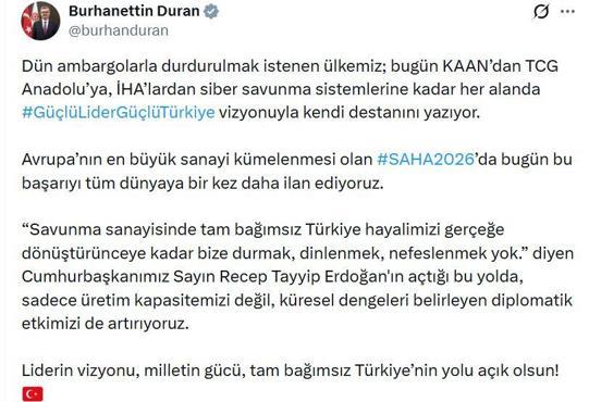 İletişim Başkanlığından #GüçlüLiderGüçlüTürkiye kampanyası