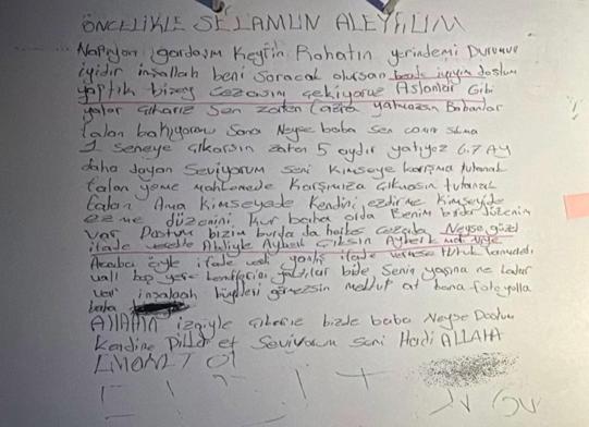 Minguzzi davasında tutuklu sanığa gönderilen mektup delil olarak dosyaya girdi