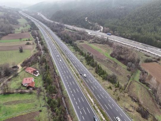 Bayram tatili dönüşünde Boluda ulaşım yavaşladı