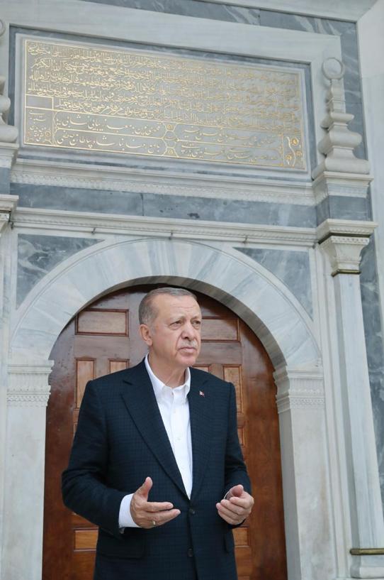 Cumhurbaşkanı Erdoğan restorasyonu tamamlanan Ayazma Camiini ibadete açtı