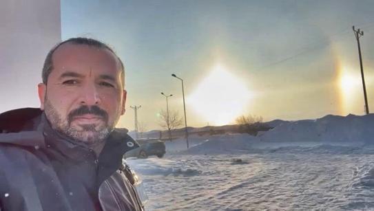 Karlıovada yalancı güneş görüntülendi