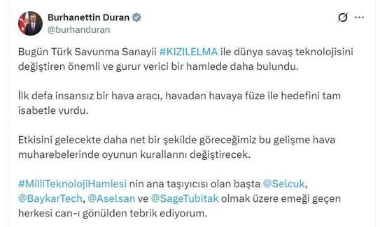 Bayraktar KIZILELMA havacılık tarihinde bir ilke imza attı