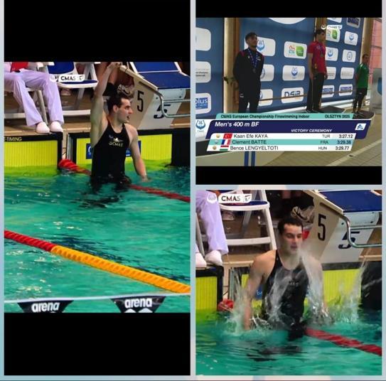 Paletli Yüzme Milli Takımında Kaan Efe Kaya ve Derin Toparlaktan madalya geldi