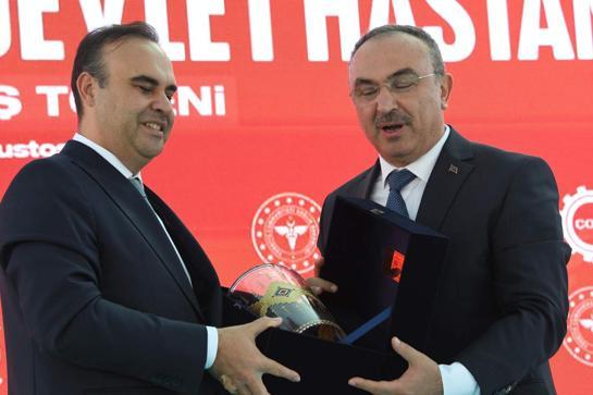 Bakan Memişoğlu ile Bakan Kacır, Tekirdağda hastane açılışına katıldı