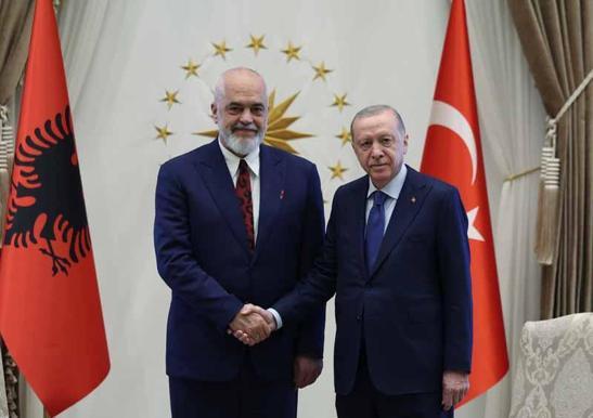 Cumhurbaşkanı Erdoğan, Arnavutluk Başbakanı Ramayı kabul etti