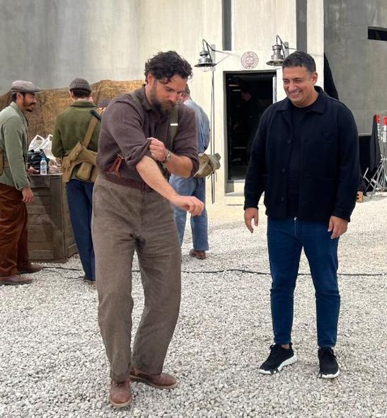 Antalyadaki film setinde Superman