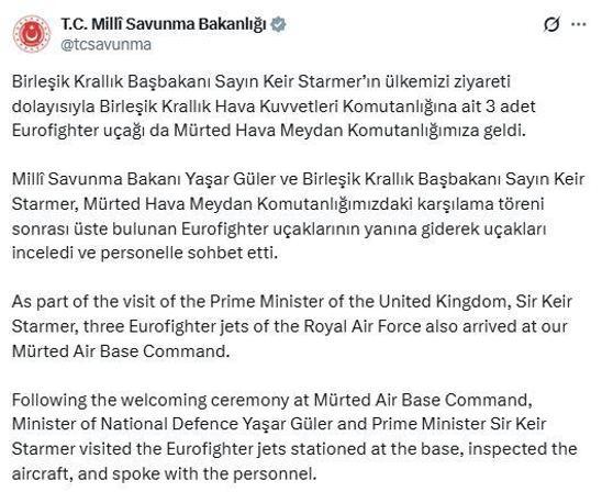 Birleşik Krallık Başbakanı Starmer, Ankarada