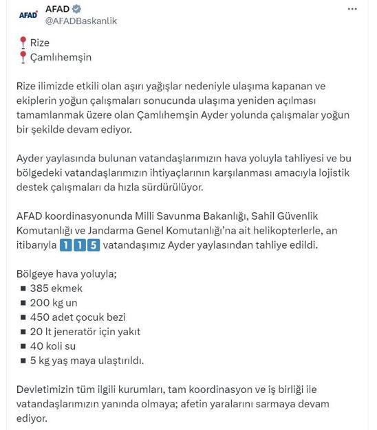 Rize’de selin yaraları sarılıyor