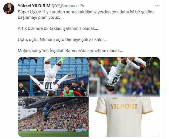 Başkan Yıldırım, Ntcham transferini duyurdu