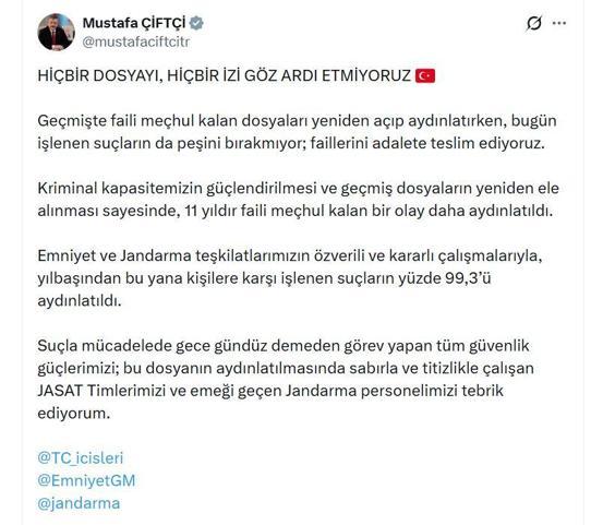 Otomobil parçası bulundu, cinayet 11 yıl sonra çözüldü