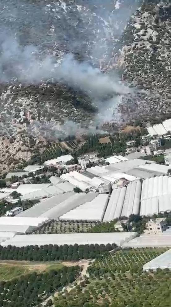 Antalyada çıkan orman yangını kontrol altında