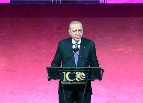 Cumhurbaşkanı Erdoğan, ‘100 Yıllık Dostluk: Türkiye-Amerika Birleşik Devletleri’ etkinliğinde konuştu