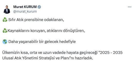 Bakanlık, Ulusal Atık Yönetimi Stratejisi ve Planını açıkladı