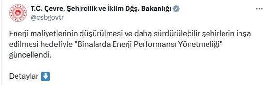 Binalarda Enerji Performansı Yönetmeliği güncellendi