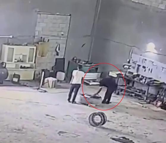 Hava basılan lastik patladı; 1 ölü