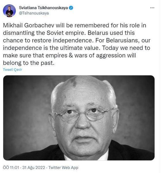Dünya liderlerinden Gorbaçov mesajı
