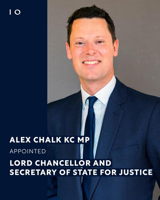 İngiltere’nin yeni Adalet Bakanı Alex Chalk oldu