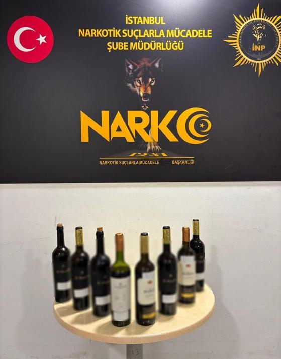 Düsseldorf’tan getirilen şarap şişelerinde 10 kilogram uyuşturucu bulundu; 2 şüpheli tutuklandı