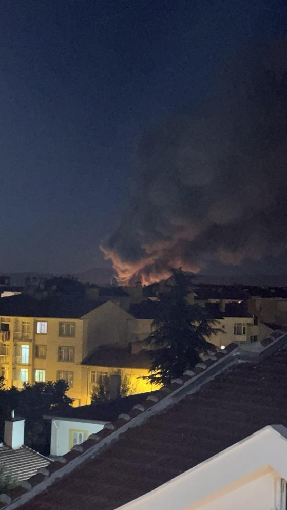 Eskişehir’de TEI yerleşkesinde yangın
