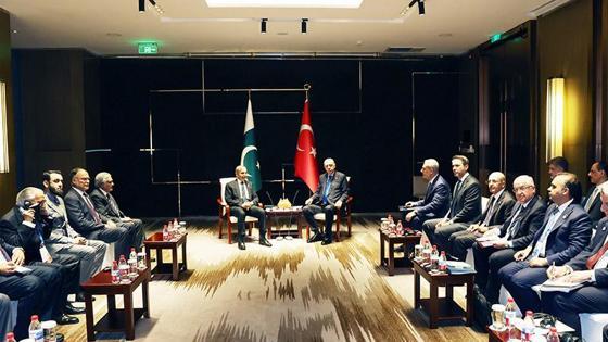 Cumhurbaşkanı Erdoğan, Pakistan Başbakanı Şerif ile görüştü