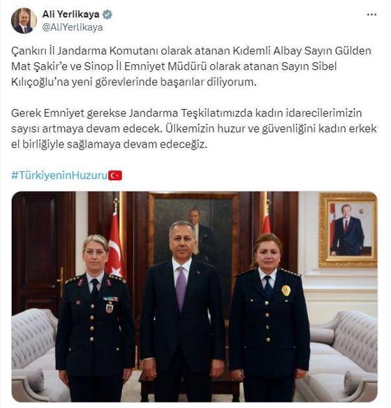 Bakan Yerlikaya: Kadın idarecilerimizin sayısı artmaya devam edecek