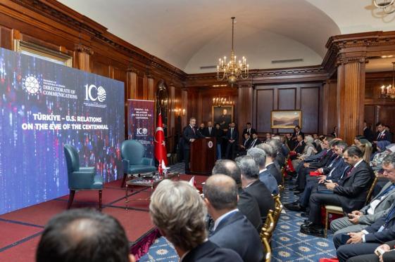 Dışişleri Bakanı Fidan, New Yorkta 100. Yıla Girerken Türkiye-ABD İlişkileri Panelinde katıldı