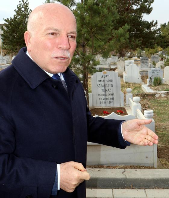 Winter preparation in the cemetery; graves are dug before the ground freezes