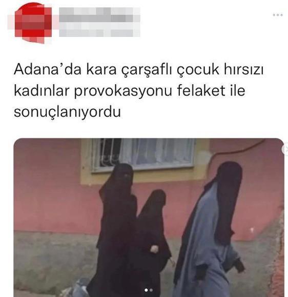 Çarşaflılar çocuk kaçırdı paylaşımı yapan kadına özür dilettiler
