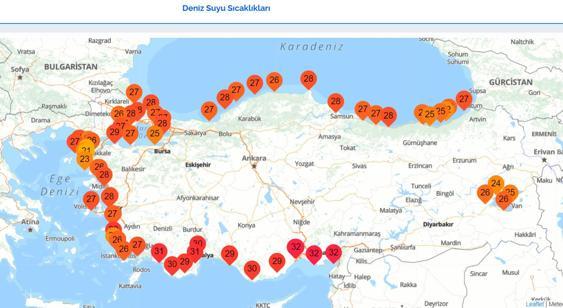 Akdenizde 32 dereceyi aşan rekor sıcaklık