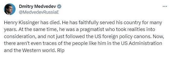 Çin ve Rusya’dan Kissinger için taziye mesajı