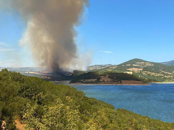 Çanakkaledeki orman yangını 26 saatte kontrol altına alındı