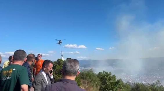 Kocaelide çıkan orman yangını kontrol altında