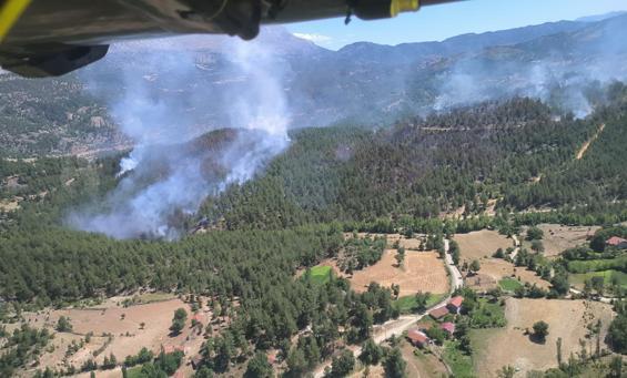 Ispartada orman yangını kontrol altına alındı