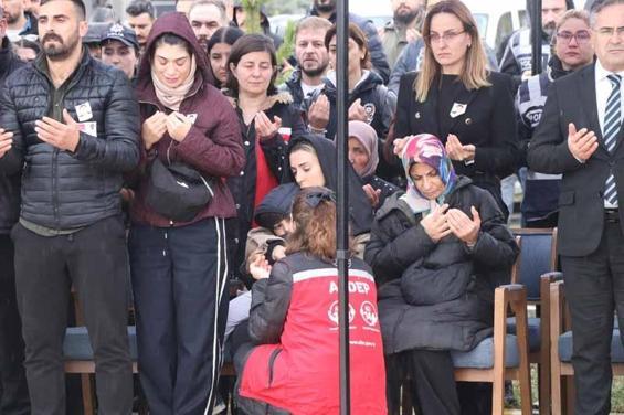 Kaza şehidi polis memurunun cenazesi, törenle Ankaraya uğurlandı