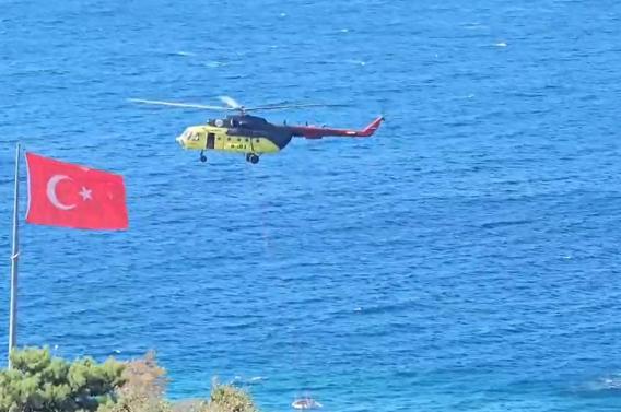 Marmara Adasındaki orman yangını söndürüldü