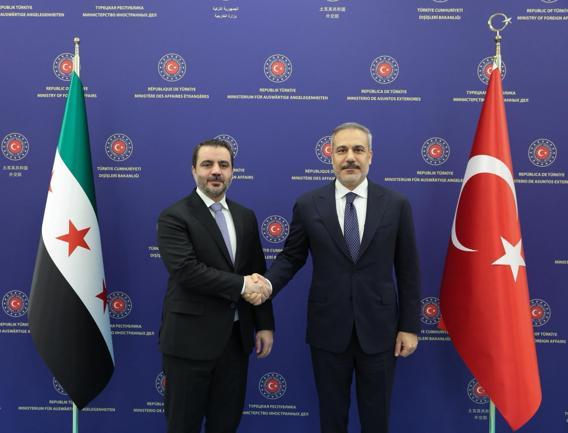 Bakan Fidan, Suriyeli mevkidaşı Şeybani ile bir araya geldi