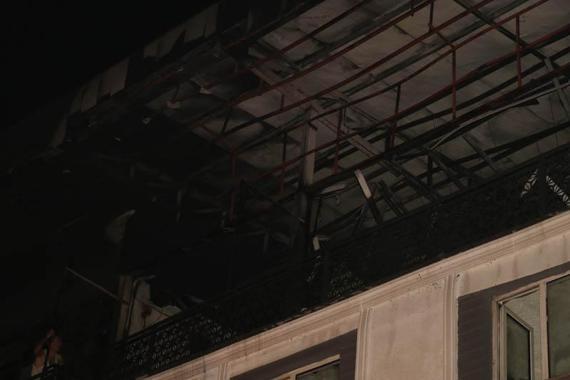 Vanda otelin restoran kısmında yangın paniği