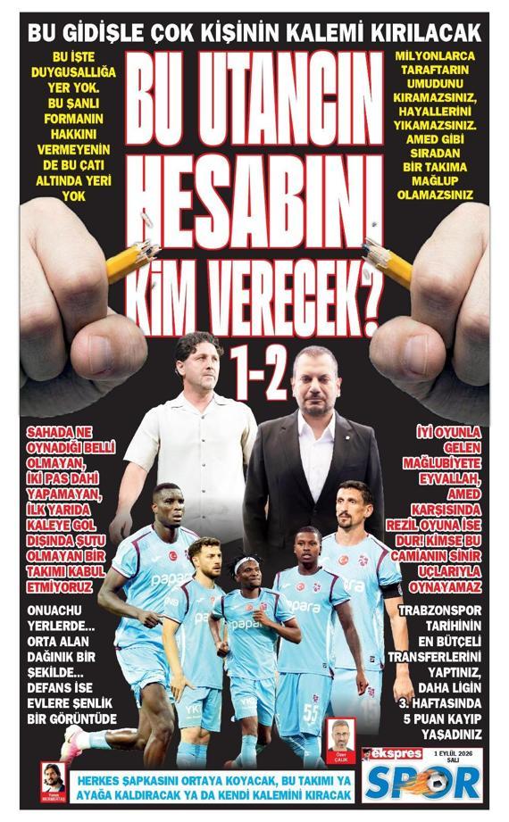 Trabzonspor kayıplarda