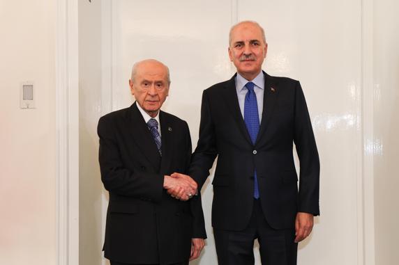 TBMM Başkanı Kurtulmuş, Bahçeliyi ziyaret etti