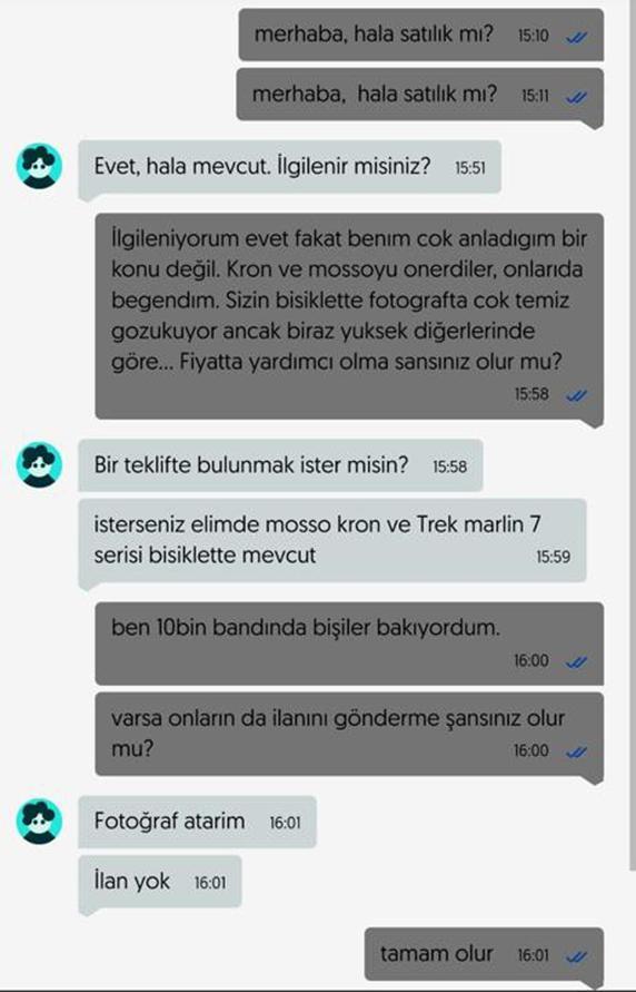 Çalınan bisikletini satmaya çalışanı buluşma ayarlayıp polise yakalattı