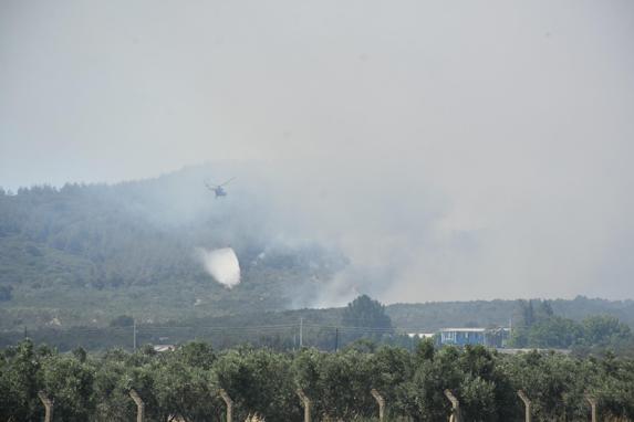 İzmirde çıkan orman yangını kontrol altında