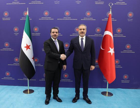 Bakan Fidan, Suriyeli mevkidaşı Şeybani ile bir araya geldi