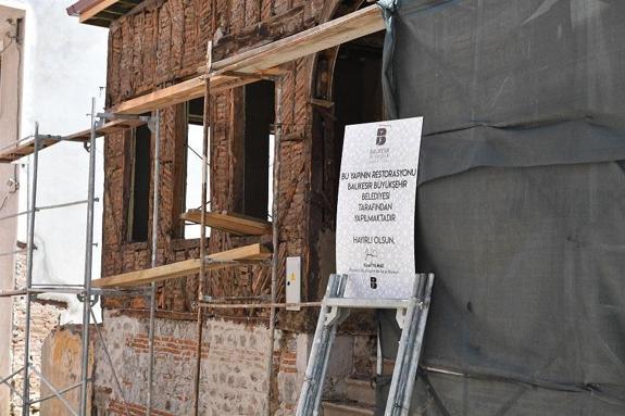 Balıkesirde tarihi binaların restorasyonu tamamlanıyor