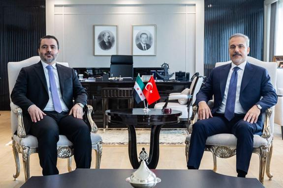 Bakan Fidan, Suriyeli mevkidaşı Şeybani ile bir araya geldi