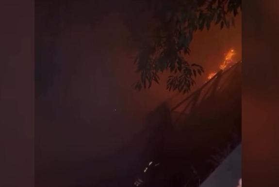 Attıkları havai fişek yangın çıkardı; 4 gözaltı