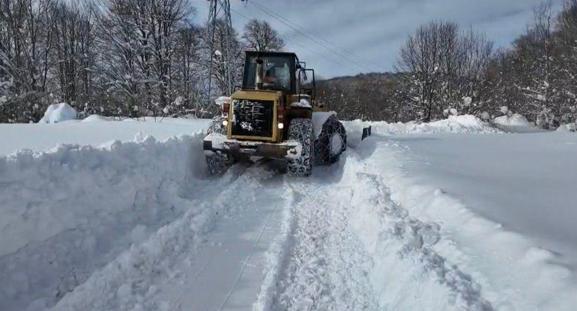 Ordunun yükseklerinde yoğun kar yağışı