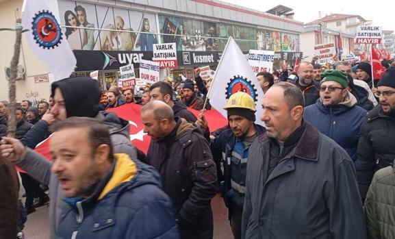 Çayırhan Termik Santrali işçilerinin eylemi 10uncu günde sona erdi