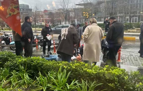 Beyoğlu’nda Şehir Plancısı kadın fırtınada devrilen tabelanın altında kaldı; yaşam mücadelesi veriyor