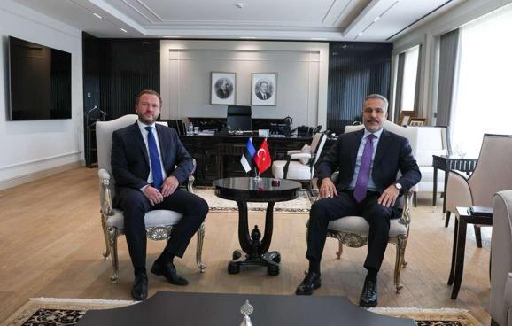 Bakan Fidan, Estonyalı mevkidaşı Tsahkna ile görüştü